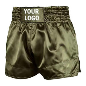 Shorts de boxe Muay Thai de qualité supérieure pour hommes, design personnalisé par sublimation, 100% polyester, respirant, séchage rapide - Product Image 1