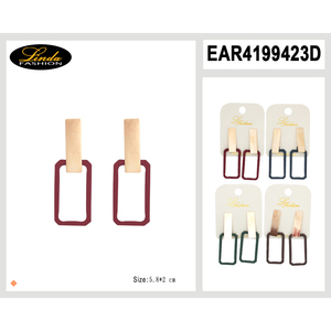 Orecchini di Perle Linda Fashion Statement, 5x2 Cm, Placcati in Oro con Perle Finte, Gioielli da Festa per Donne - Product Image 6