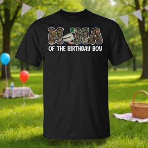 เสื้อยืดครอบครัววันเกิดครบรอบ 1 ปีลายเป็ดนำโชค แม่ของเจ้าบ่าววันเกิด เสื้อผ้าส่งเสริมการขายที่ปรับแต่งได้ - Product Image 3