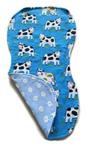 Paños para eructar de algodón Unisex de alta calidad, paños absorbentes suaves, Baberos bordados de conejito cómodos para bebés, Baberos para bebés - Product Image 3