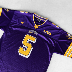 Vente en gros sur mesure Football américain rétro maille respirant séchage rapide maillot entièrement sublimation imprimé culture surdimensionnée - Product Image 3