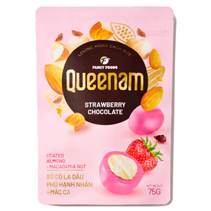 Venta Caliente, Envío Rápido, Chocolate Dragee Puro de Alta Calidad, OEM/ODM, HALAL, Almendras Recubiertas de Fresa y Nueces de Macadamia, 75G, Precio Especial - Product Image 1