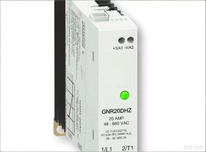 GNR20DHZ โซลิดสเตตรีเลย์ 20 AMP 48-600 VAC เอาต์พุต 4-32 VDC อินพุตติดตั้งบนราง DIN SPST-NO ควบคุมอุตสาหกรรม - Product Image 3