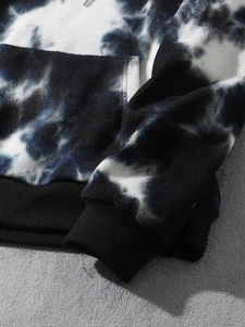Sudadera con Capucha de Diseño Nuevo para Hombre, Color Sólido, Tie Dye, con Bolsillos, Lisa, 100% Algodón, Tejida - Product Image 3