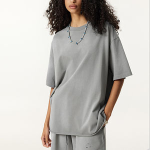 Camiseta de algodón 100% personalizada al por mayor para hombre, corte ajustado, informal, a la moda, lavada, de color liso, manga corta, de secado rápido - Product Image 3