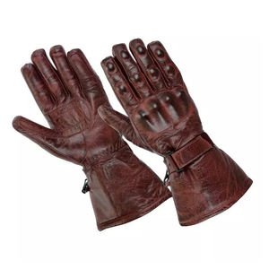 Gants longs en cuir de nouveau style pour hommes Gants au design uni Gants en cuir véritable personnalisés OEM à vendre - Product Image 5