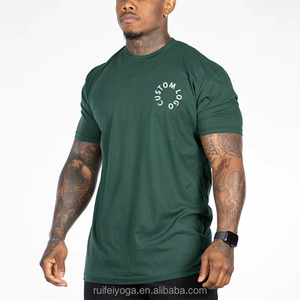 Nueva camiseta personalizada de mezcla de algodón y poliéster con ajuste cónico para entrenamiento, camiseta anticontracción para correr, camiseta de compresión muscular para gimnasio para hombres - Product Image 5