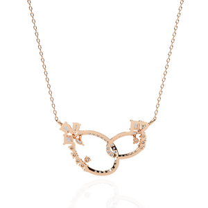 "18k Gold Diamond <b>Necklace</b> for Ladies Lab Grown Elegant & Dazzling" - Product Image 5