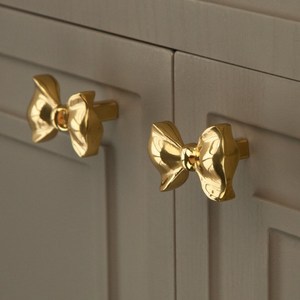 Gold brass flower knob pull cabinet drawer for home dresser door cabinet furniture decorative <b>kitchen</b> wardrobe handle knobs 2024 - Product Image 5