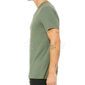 เสื้อยืดคอวีแขนครึ่งมีคุณภาพสูงบริการ OEM การเย็บปักถักร้อยและการพิมพ์สำหรับโปรโมชั่นแบรนด์ - Product Image 3