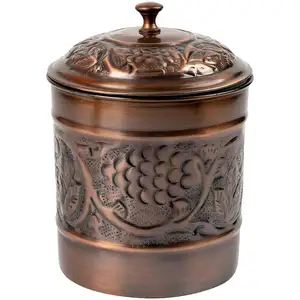 压花设计耐用质量罐金属罐罐家用厨房储存糖盐罐罐供应商来自印度