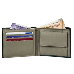 กระเป๋าสตางค์หนังแท้คุณภาพพรีเมียมสำหรับผู้ชาย งานแฮนด์เมด พร้อมซับในโพลีเอสเตอร์ ช่องใส่บัตรด้านหน้า คุณสมบัติสำหรับการเดินทาง - Product Image 2