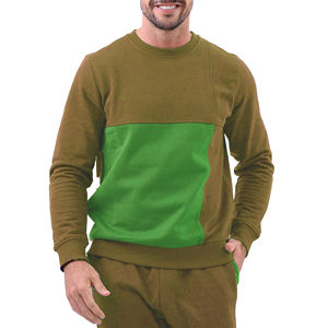 Luxe rue Gym sorties décontractées Anti boulochage Anti-rétrécissement 100% coton polaire plein pull à manches longues sweat - Product Image 3