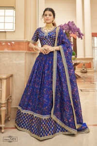 Hermosa ropa de boda arte seda calidad premium Lehenga Choli para mujer por Fabzone - Product Image 2