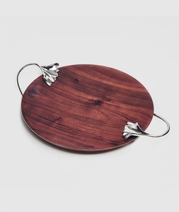 Plateau en bois à succès avec poignées, plats et assiettes en bois - Product Image 2