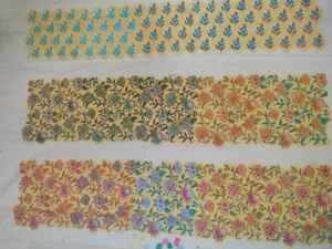 Tela Brocada de Algodón Pastel con Estampado en Bloque, Resistente a la Abrasión, Hecha a Mano en Jaipur, Textil Orgánico al por Mayor, Ligera - Product Image 3