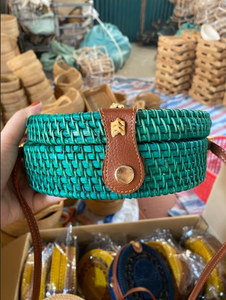 Bolso de mimbre de alta calidad con diseño personalizable, perfecto para boutiques y tiendas de Resort - Product Image 2