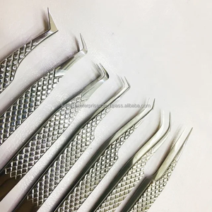 Juego de Pinzas para Pestañas Postizas Profesionales para Principiantes, Acero Inoxidable, Antimagnéticas, Aplicador de Pestañas de Precisión, Herramientas Completas - Product Image 2