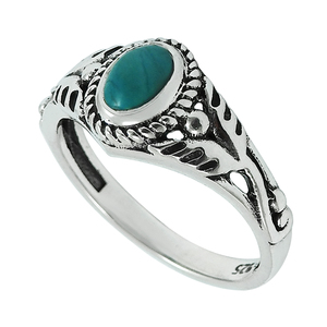 Attractive Trendy Design 925 Sterling Silver Natural Turquoise Gemstone Oval Shape <b>Ring</b> Boho Jewelry Engagement Gift Men Women - Product Image 1