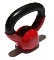 Kettlebell-Kettlebell de hierro fundido negro, vinilo recubierto con color, entrenamiento de fuerza para levantamiento de pesas, acondicionamiento, fuerza