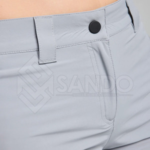 กางเกงขาสั้นคาร์โก้สำหรับผู้หญิงสีทึบดีไซน์ใหม่ - Product Image 6