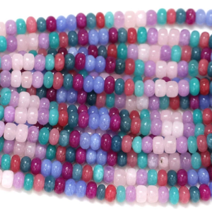 Magnifiques perles de quartz multicolores, forme ronde, lisses, 7-8 mm, AAA, mélange de couleurs, perles de pierres précieuses rondes en quartz, vente en gros - Product Image 5