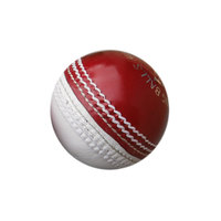 Balle de cricket en caoutchouc jaune de haute qualité de qualité A cousue à la main sans tampon pour la pratique et l'entraînement en intérieur et en extérieur