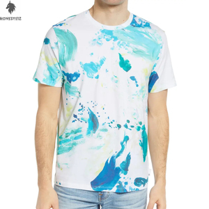 Camiseta personalizada Ringler para hombre de alta calidad 100% algodón tamaño súper grande DTG estampado Streetwear Formal Ringer hombro diseño - Product Image 2