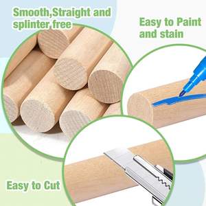 Estos varillas de madera para manualidades son una opción versátil y confiable para una amplia gama de proyectos de manualidades y carpintería. - Product Image 3