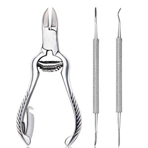 Mejor Proveedor, Cortaúñas de Acero Inoxidable de la Más Alta Calidad, Alicates para Uñas Gruesas, Incluye Limas para Uñas, Podología - Product Image 1