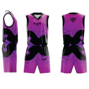 Ensemble de maillots de basketball de haute qualité pour hommes Impression numérique Chemise de sport personnalisable Tops et shorts Caractéristiques respirantes - Product Image 5