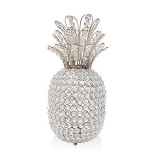 Nouvelle Arrivée Ananas Design Sculpture Argent Couleur Haute sur demande Sculpture Décorative En Métal Fait Main d'Inde en Gros - Product Image 1