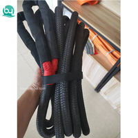 Cordes de remorquage synthétiques tressées en gros avec crochet, 12 brins, pour bateaux, treuils, 12000 lb, en nylon 66 polyamide, pour tubulaires et navires