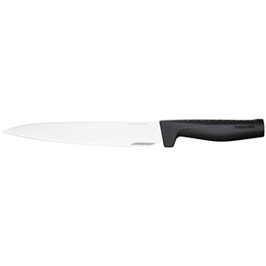 Cuchillo de Chef de Acero Inoxidable (Hoja de 22 cm) para Diestros, Acabado de Alto Brillo, Mango de Plástico, Extra Afilado, Negro y Cromado 1051760 - Product Image 1