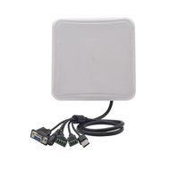 Lámpara de lector RFID UHF de largo alcance 1-6m RS232 Wiegand 26/34 Software de demostración C # Sistema de Windows para estacionamiento de automóviles