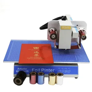 CYAMD8025 Plate-less Digital Flatbed Hot Foil Printer Embossing Leather Machine for diary book cover