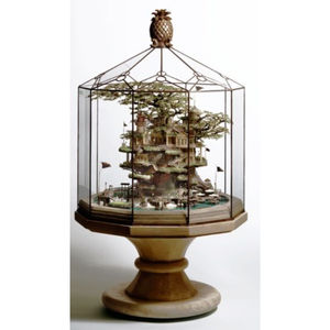 Terrarium en cristal en forme de cabane, décoration d'intérieur, mini-serre de table, vase en verre, vitrine décorative pour plantes - Product Image 2