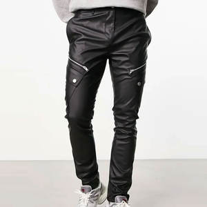 Wholesale Price Casual Wear <b>Leather</b> <b>Pants</b> for <b>Men</b> Hot Sale Unique Color <b>Men</b> <b>Leather</b> <b>Pants</b> - Product Image 4