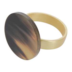 Anillo Coleccionable de Boda Hecho a Mano en India, Ecológico, Moderno, de Alta Calidad, Natural, Pulido, de Cuerno de Búfalo - Product Image 1