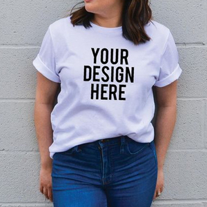 T-Shirt demi-blanc/vêtements personnalisés-T-Shirt personnalisé meilleure impression personnalisée t-shirts en Jersey à coupe régulière - Product Image 6