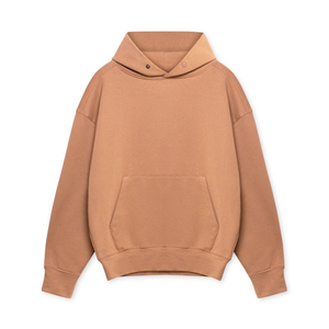 Sweats à capuche en coton éponge français double couche personnalisés poids lourd pour la conception d'impression bouffante Streetwear pour la saison d'hiver recadrée à capuche - Product Image 5