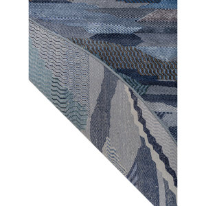 Alfombras Manchaha Azules de Lana y Seda de Bambú Anudadas a Mano con Patrón Geométrico para Uso Doméstico, para Sala de Estar, Dormitorio o Pasillo-Les-2933 - Product Image 5