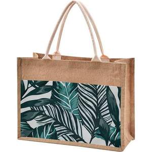 Sacs fourre-tout en jute à impression personnalisée pour épicerie Solution de stockage de voyage en toile de jute naturelle robuste et écologique du Bangladesh - Product Image 5