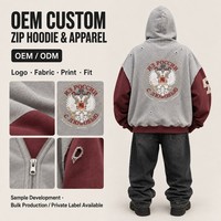 Sweat-shirt zippé personnalisé OEM brodé, color block, en polaire, coupe courte et oversize, idéal pour l'hiver