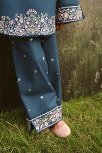 Elegante Lehenga Choli Tradicional Pakistaní para Niñas, 100% Acrílico, Formal para Fiestas y Ocasiones Festivas - Product Image 3