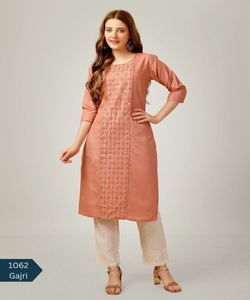 Estilo indio pakistaní Salwar kameez listo para damas traje de algodón cosido vestidos de mujer elegantes - Product Image 2