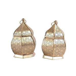 Lanterne à bougie en métal de qualité supérieure, lot de deux, pour la décoration de la maison, convient pour le salon, le balcon, le jardin et la décoration d'événements - Product Image 5