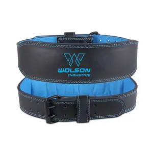 Gym Equipment Custom Bodybuilding Power Protective Adjustable Leather Exercise Weight Lifting Belt Support Weightlifting Belt