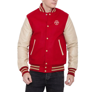Veste varsity en toile élégante pour homme, col montant, haute qualité, taille personnalisée, style vintage, saison hivernale, fabricant pakistanais - Product Image 2