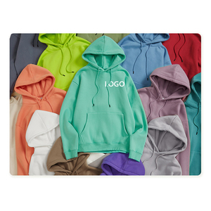 2025 OEM Sweats à capuche unisexe 100% Coton, vierges, épais, pour l'hiver, avec broderie de logo graphique personnalisée, style oversize perlé - Product Image 1